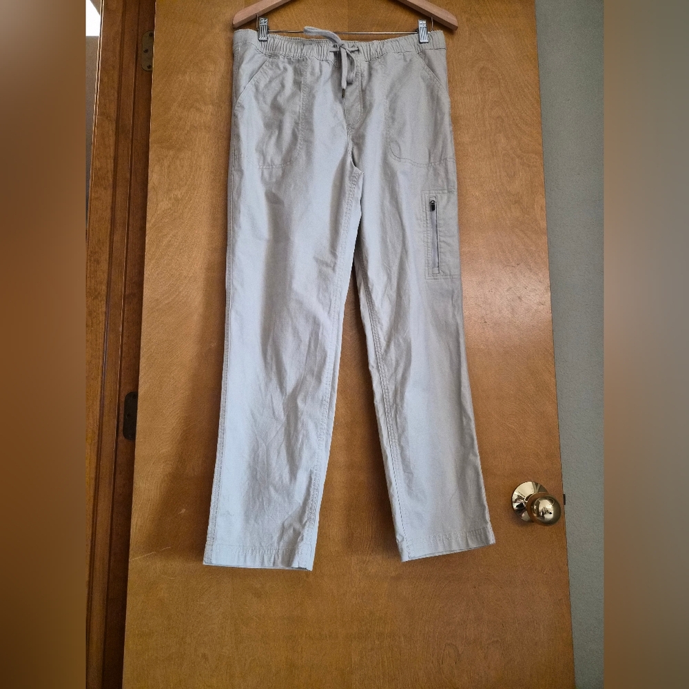Eddie Bauer Light Tan Ankle Pants Size 8